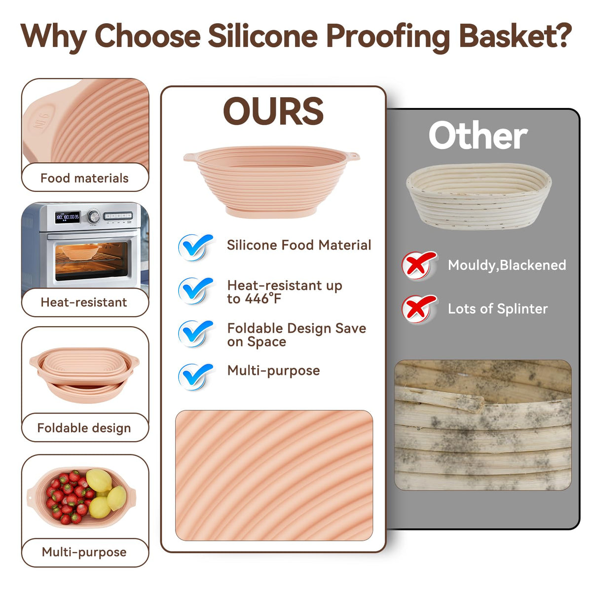 Sourdough Starter Kit, 24PCS Sourdough Bread Baking Supplies, 9"Round & 11"Oval Banneton Bread Proofing Basket, Bread Sling, Starter Jar, Whisk, Scrapers, Bread Lame, Bag, Sour Dough Making Tools Kit