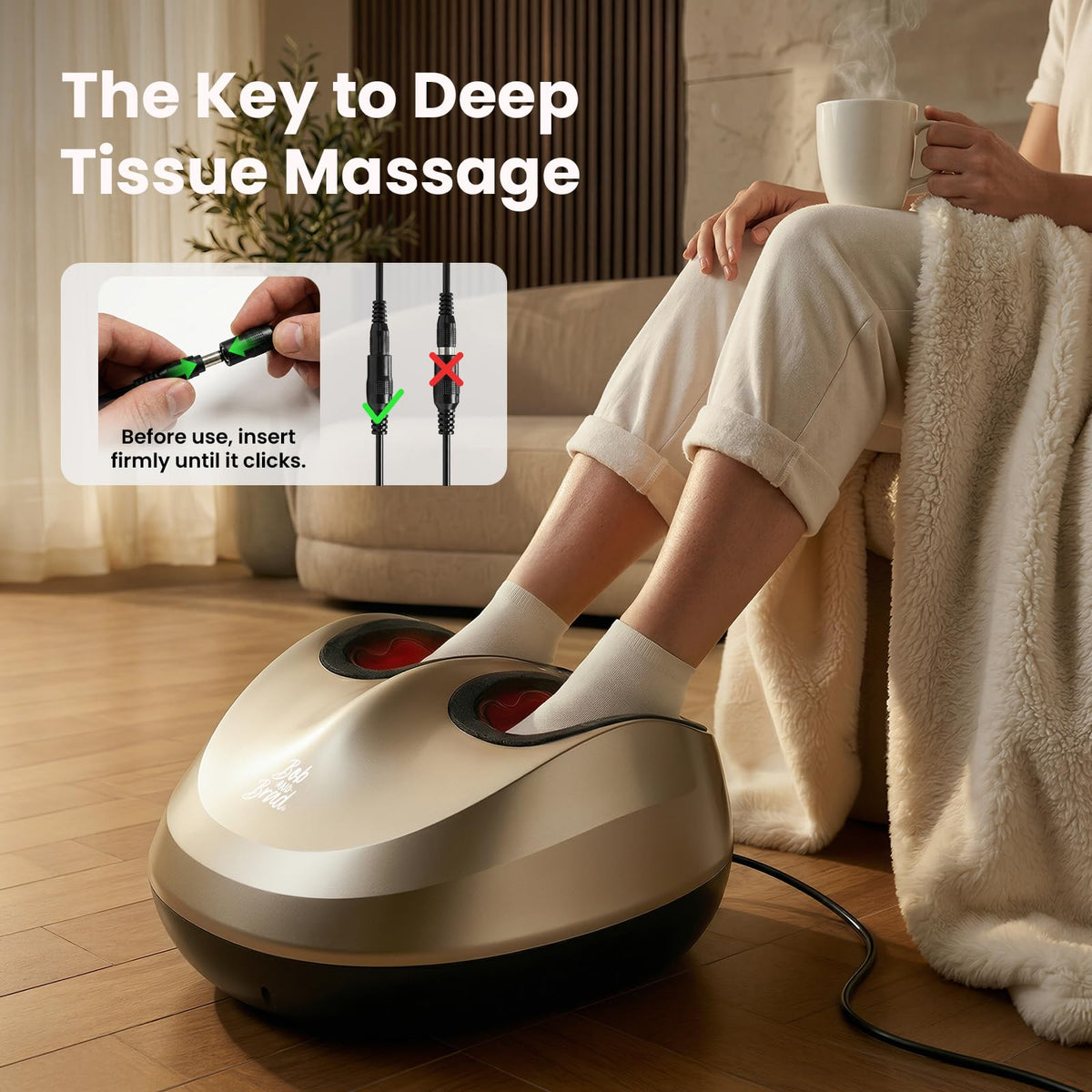 BOB AND BRAD Foot Massager Machine with Heat and Remote, Fathers Day Dad Gifts for Men Husband, Fits up to Size 14, Shiatsu Deep Kneading Feet Massager with 3 Adjustable Modes for Standing Worker