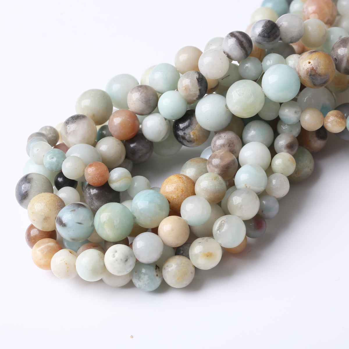10MM 35PCS Fancy Stone Beads for Jewelry Making DIY Craft Gemstone Beads Kit Smooth Healing Crystal Beads for Bracelets, Necklaces