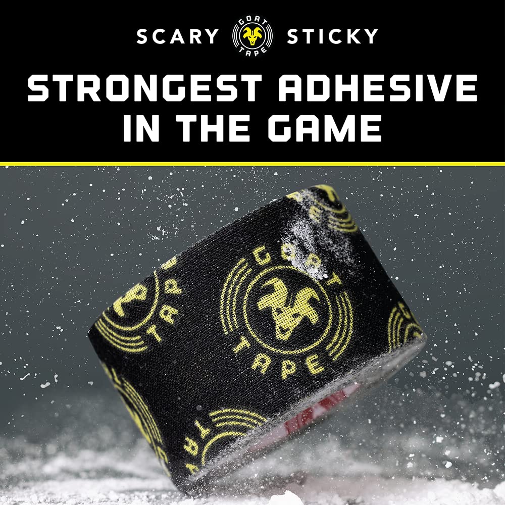 Scary Sticky Premium Athletic Tape, Ultra-Sticky Thumb, Finger & Wrist Tape for Weightlifting, Hook Grip & Cross Workout, Cotton, Latex-Free, 10 Yards, White/Black, 2 Rolls