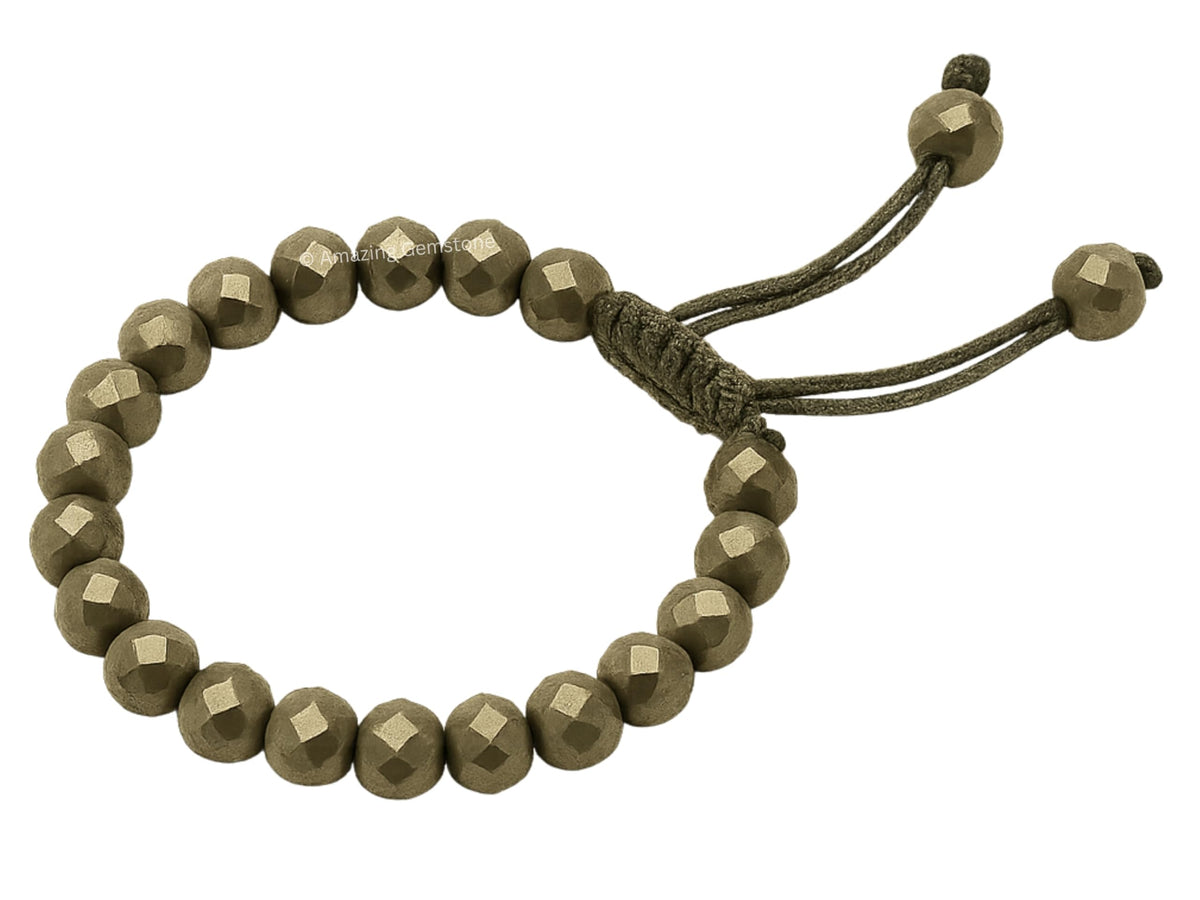 Amazing Gemstone Pyrite Bracelet for Women - Chakra Mens Bracelet Protection Crystals and Healing Stones - Blessing Bracelet Spiritual Meditation Gift Christmas Stocking