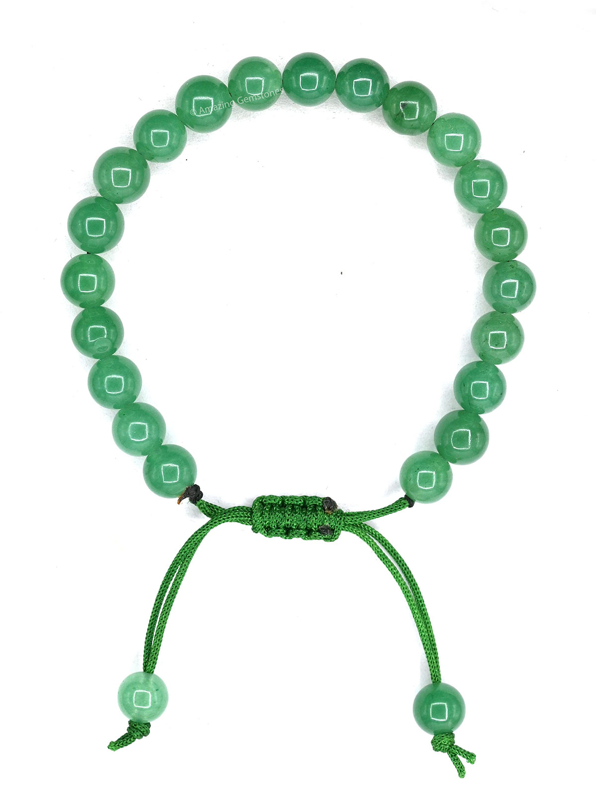 Amazing Gemstone Green Aventurine Bracelet, Gifts For Men & Women - Protection Healing Crystal Bracelet - 8mm Gemstone Beaded Adjustable Bracelet, Pulseras Para Hombres Mujer Stocking Stuffers
