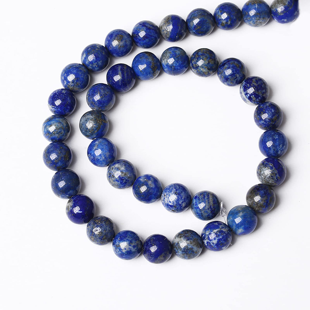 90PCS 4mm Natural Lapis Lazuli Gemstone Blue Stone Round Loose Spacer Beads for Jewelry Making DIY Bracelet Necklace 15 Inch,Energy Stone Healing Power (4mm, Lapis Lazuli)