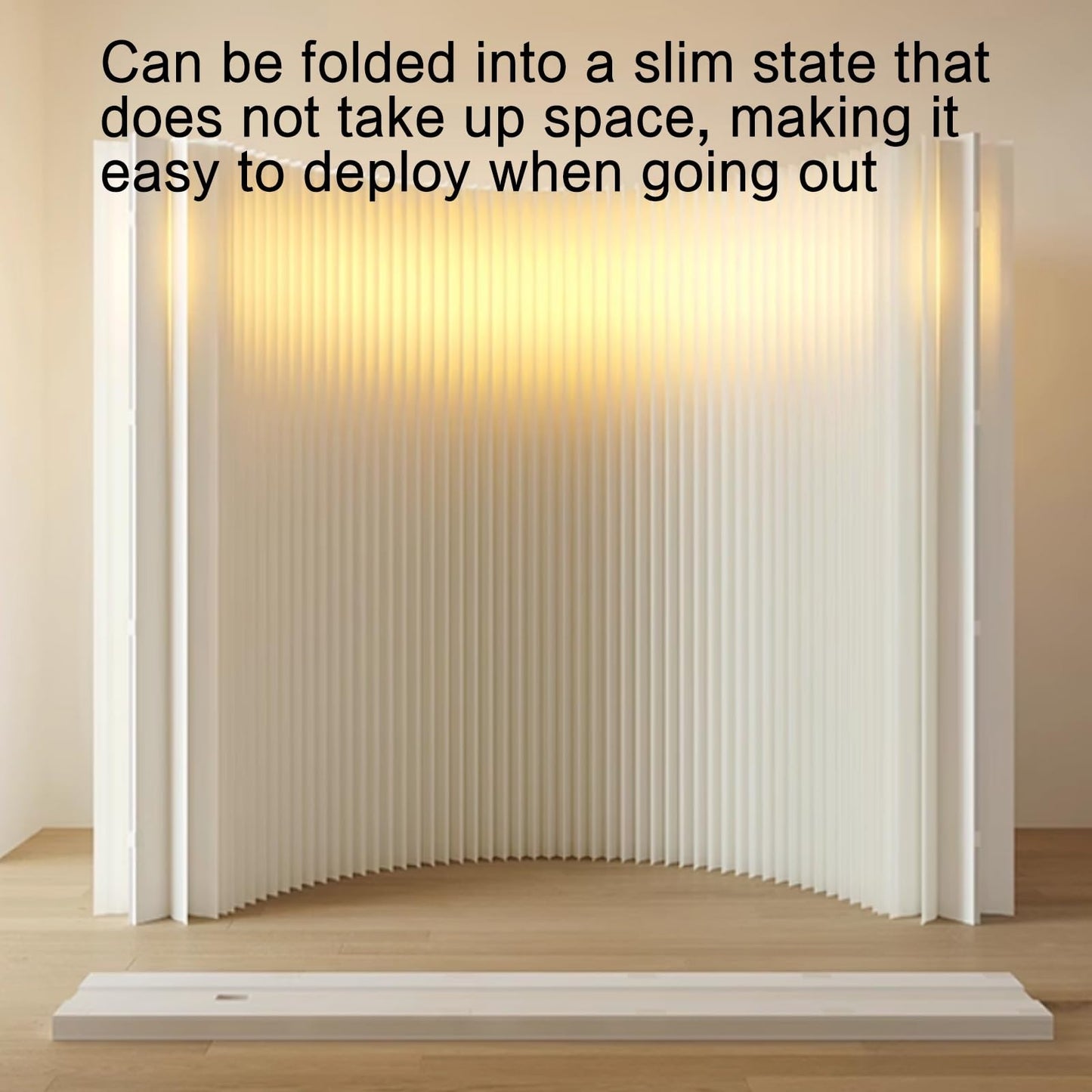Portable Folding Paper Room Divider, Lightweight Retractable Partition for Easy Room Separation, Ideal for Home, Office & Events, Simple Setup & Space-Saving Design