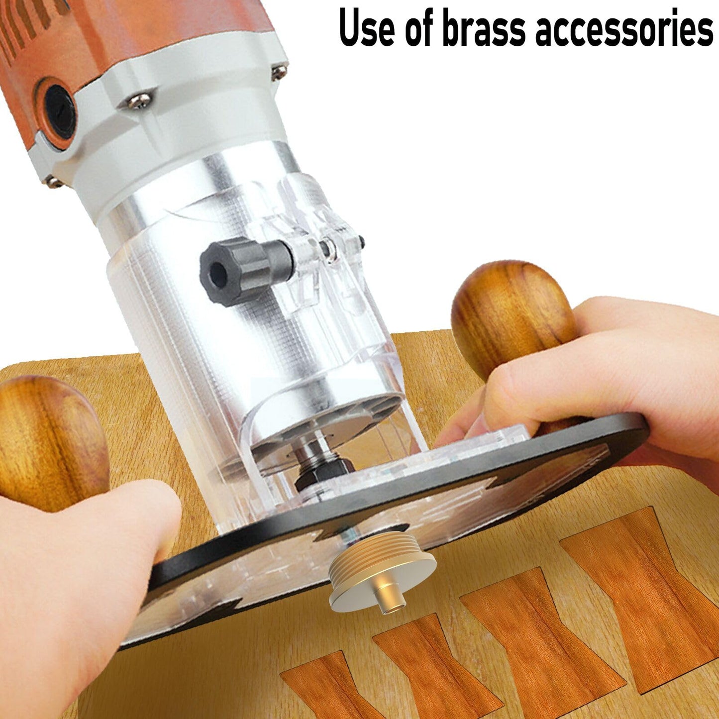 10 in 1 Woodworking Router Templates Set, Butterfly Bowtie Inlay Jig Template, Includes 1/4" Router Bushing Guide Liner, Nut and 1/4 Inch Router Bits for Wood DIY Craft Projects ﻿