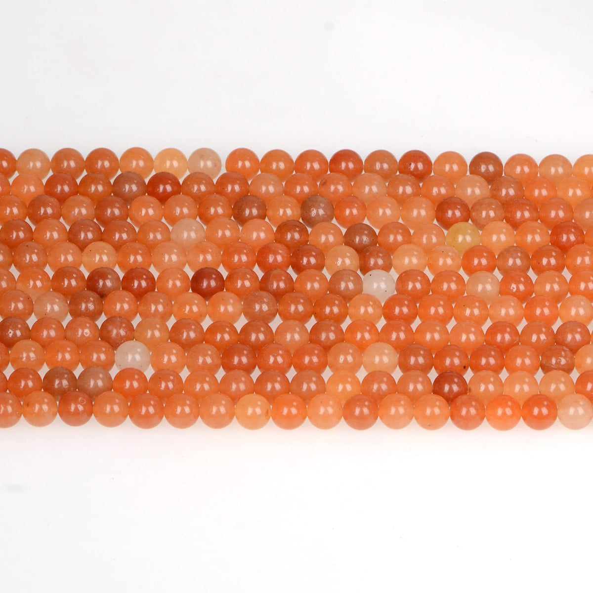 ICAI Beads 10mm Natural Red Aventurine Stone Round Loose Stone Beads for Jewelry Making DIY Crafts Design 1 Strand 15" APPR.34-36pcs