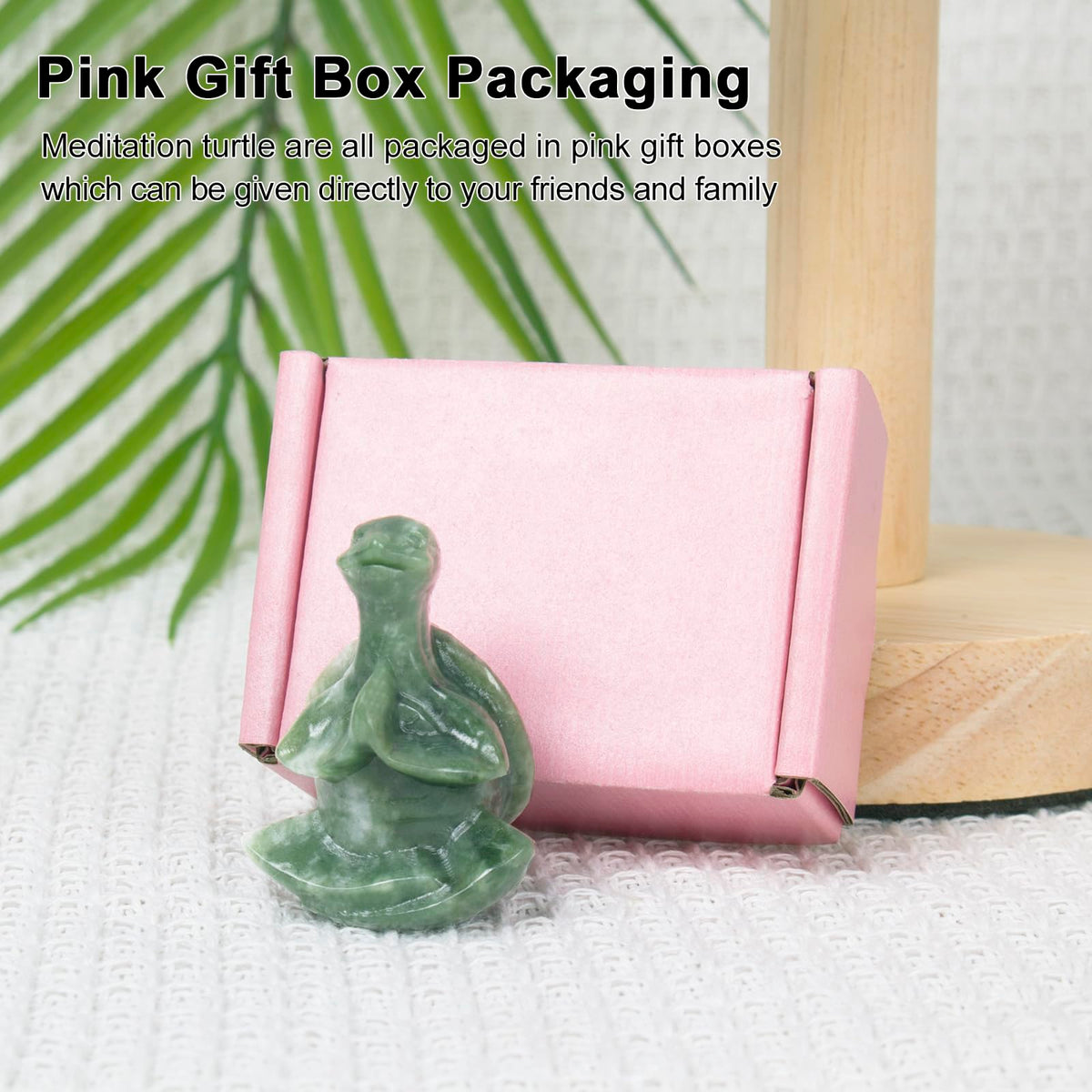 QLRSUXN Green Jade Sea Turtle Meditation Crystal Yoga Sculpture,Hand Carved Healing Figurine Spiritual Decor Chakra Balancing Gift,Zen Statue for Home Office Decorations