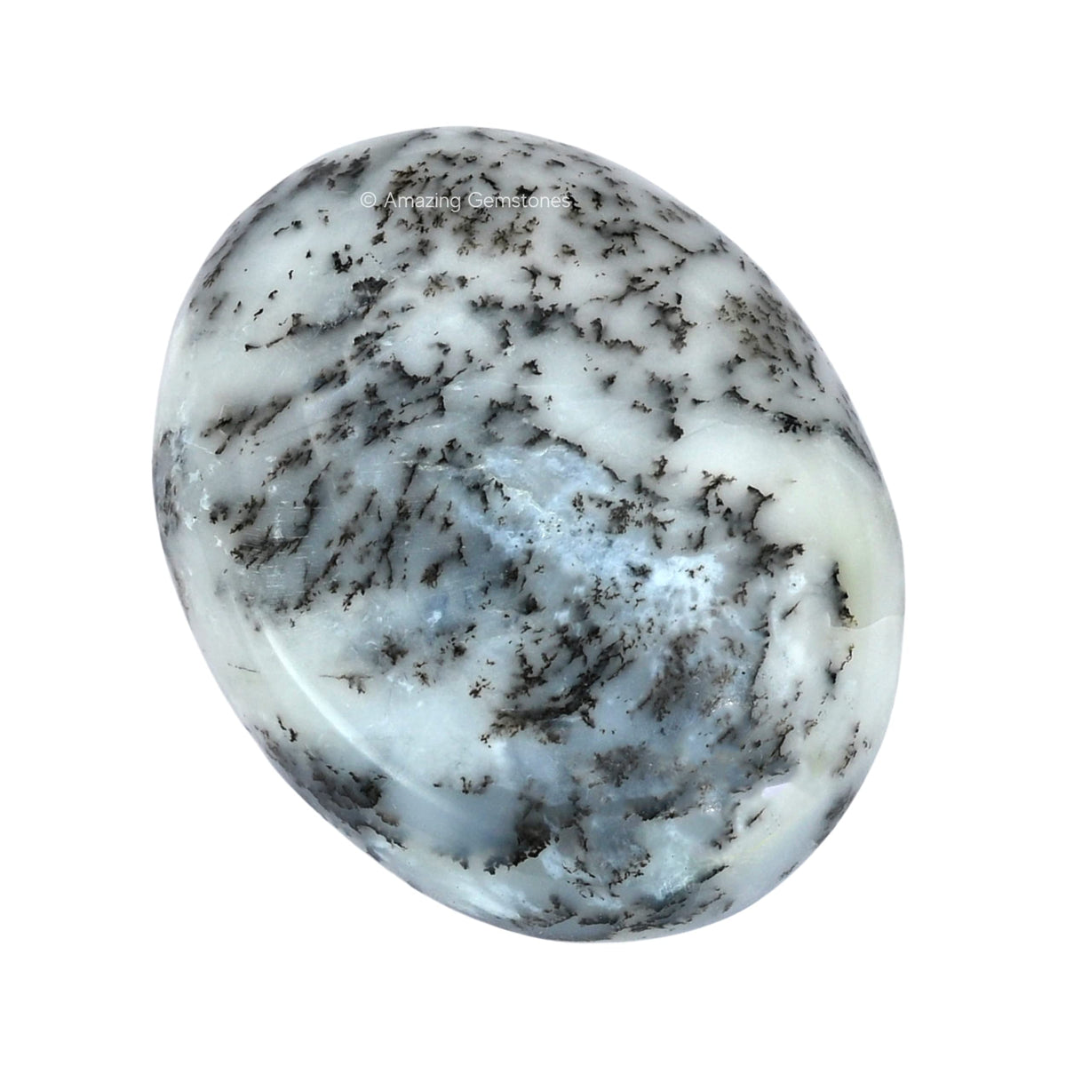 Amazing Gemstone Dendrite Opal Crystals and Healing Stones - Large Palm Stone Crystals Piedra - Crystal for Good Luck, Balanced Positive Energy, Meditation - Unique Stocking Stuffers, Gifts for Women