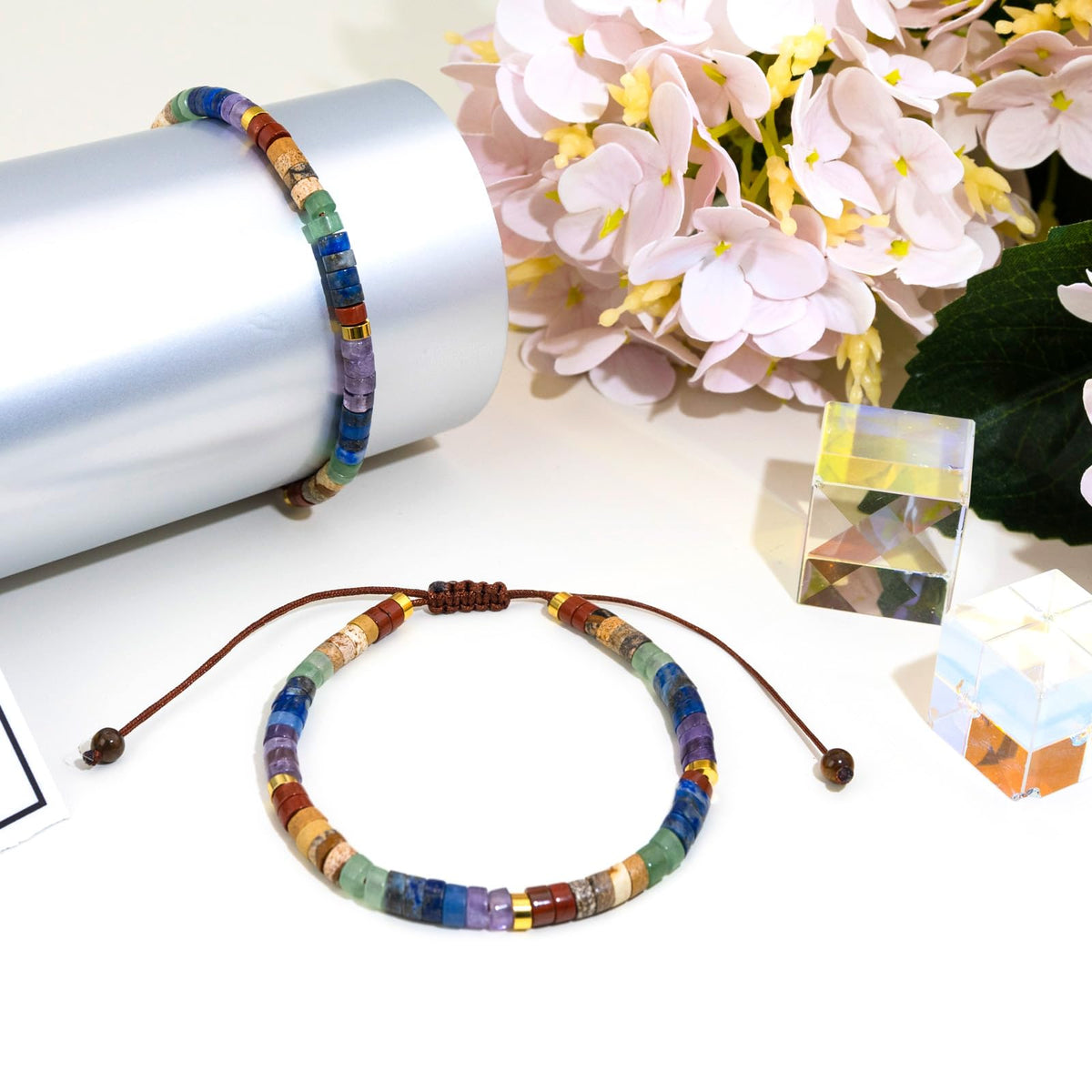 Aisity Bracelets for Women Crystals and Healing Stones Easter Mothers Day Birthday Gifts for Women Jewelry Chakra Bracelet Uniquue Gifts Anxiety 7 Chakras Healing Crystals Meditation Relax Anxiety