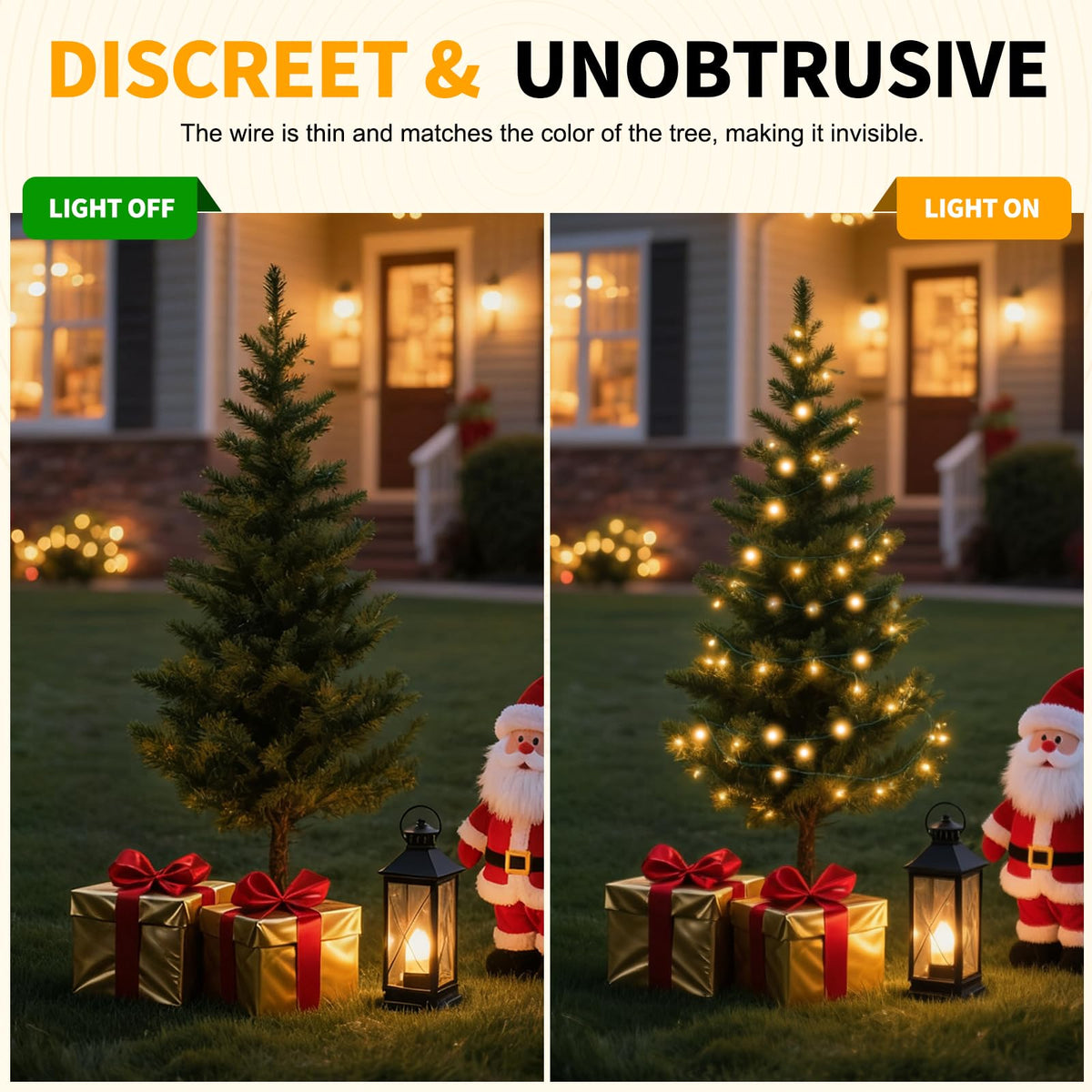 LUMLLSAJI 100 LED Fairy Lights 33 ft LED Twinkle Lights 8 Modes Plug-in with Memory Function Green Christmas String Light for Bedroom Xmas Tree Wreath Patio Party Spring Outdoor Decor
