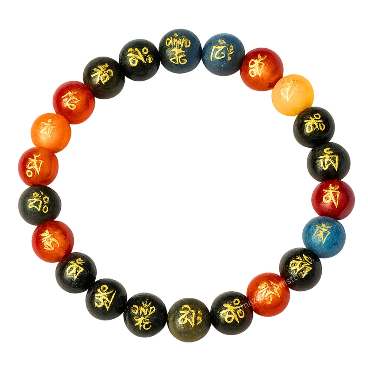 Amazing Gemstone Crystal Bracelet for Women Men's Gifts - Protection Healing Crystal Bracelet - 8mm Gemstone Beaded Stretchable Bracelet Pulseras Para Hombres Mujer Stocking Stuffers Mothers Day Gift (Padme Hum (Multi))