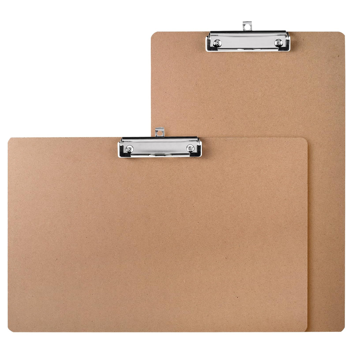 Jspupifip 2 Pack 11x17 Clipboards with Low Profile Clip, Extra Large Wood Clipboard Horizontal Art Drawing Board Vertical Wooden Clip Board Landscape Clipboard for Drawing Office School Supplies