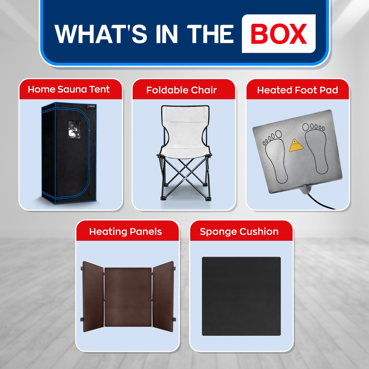 TopMaster Foldable Sauna Infrared, Portable Sauna for Home, Sauna Tent Sauna Box, Indoor Portable Sauna, Zip Up Sauna Room with 1300W Power, Max 140°F Sauna, Black
