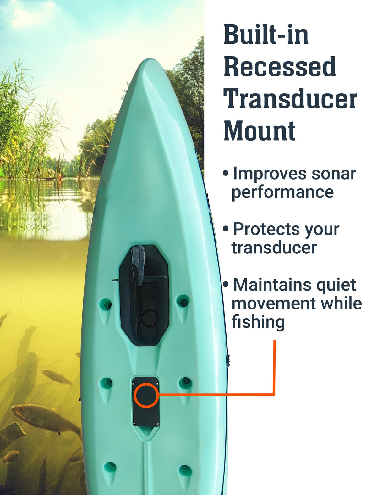 Brooklyn 12.0 Pro Single Propeller Pedal Kayak by BKC, 12 ft Sit-On-Top Fishing Kayak, Hands-Free Pedal Drive, Rudder Steering, 70 lb Hull, Rod Holders & Large Storage (Teal)