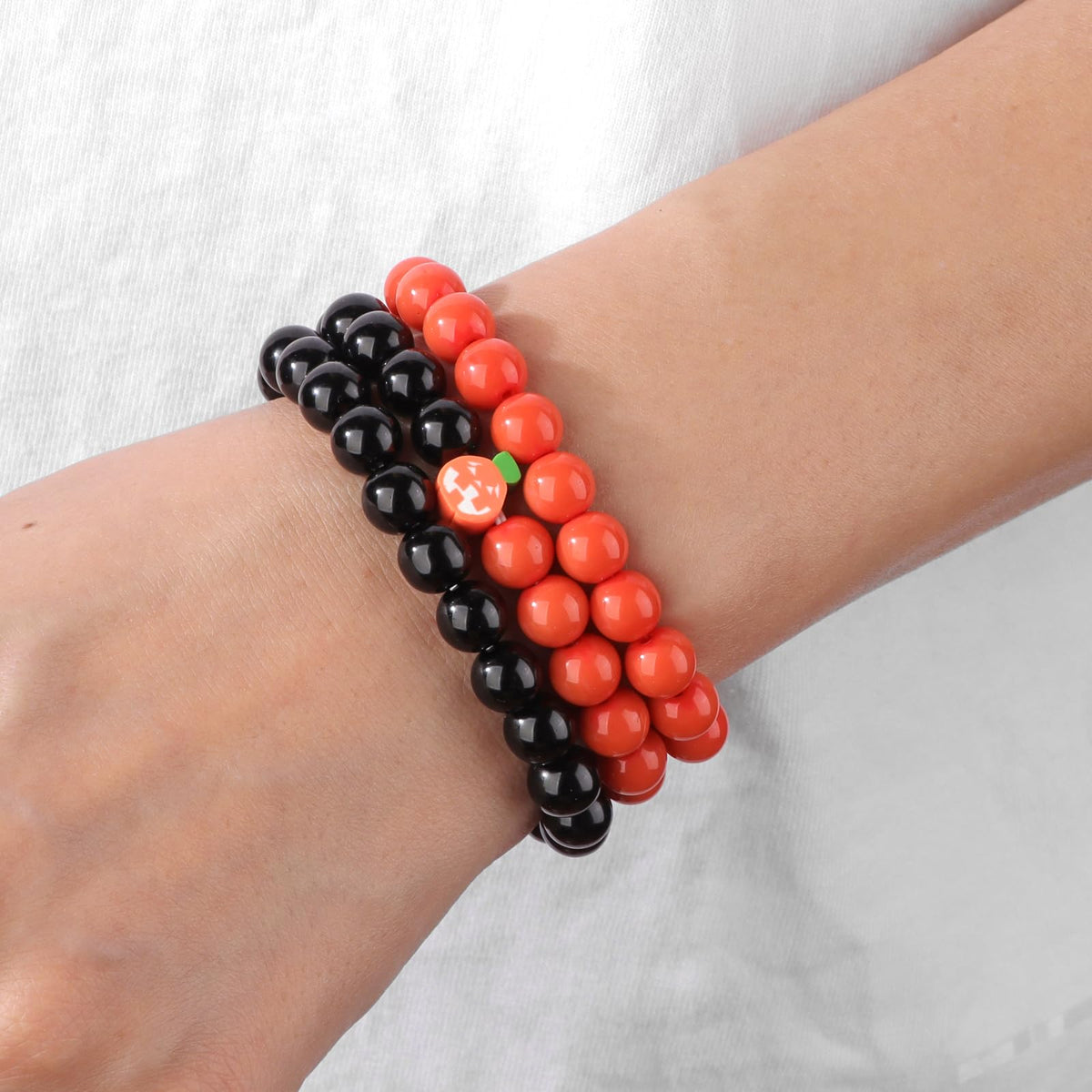 Risyfjew 3 PCS Healing Crystal Bracelets for Women 8mm Natural Stone Beaded Stretch Bracelet Amethyst Jewelry Gifts