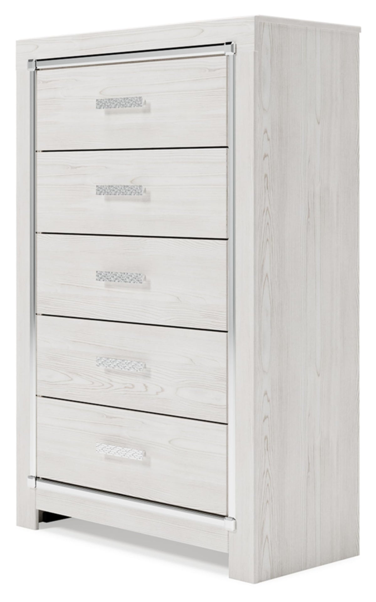 Signature Design by Ashley Altyra Contemporary 5 Drawer Chest, White