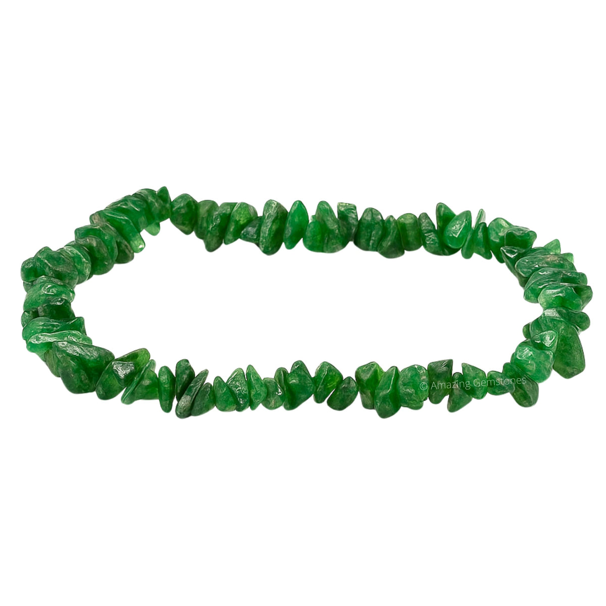Amazing Gemstone Chips Bracelet (Green Aventurine)