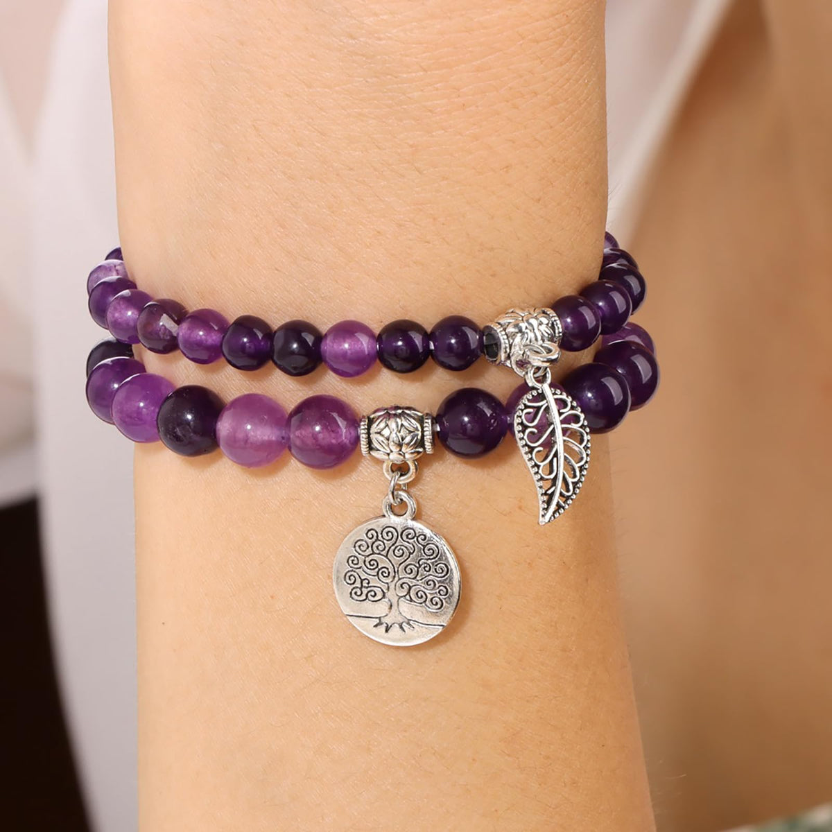 Lit Wall 7 Chakra Bracelet for Women Healing Crystals Bracelet Yoga Stone Beads Bracelets Spiritual Bracelet Meditation Relax Anxiety Bracelet Jewelry Gifts for Women Men