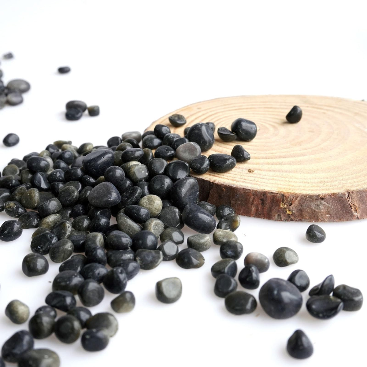 Sisamn 3Lb Gold Sheen Obsidian Tumbled Stones Natural Polished Pebbles for Protection, Jewelry Making, Home Decor, Feng Shui, Reiki Healing, Meditation Gifts Bulk Crystals