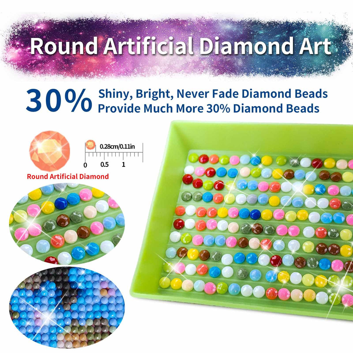 YALKIN 5D Diamond Painting Kits for Adults, Four Seasons Diamond Art Kits Full Drill Diamond Painting Kit for Adult Beginners, DIY Crystal Picture Art for Home Wall Decor 40x70cm/15.7x27.6in