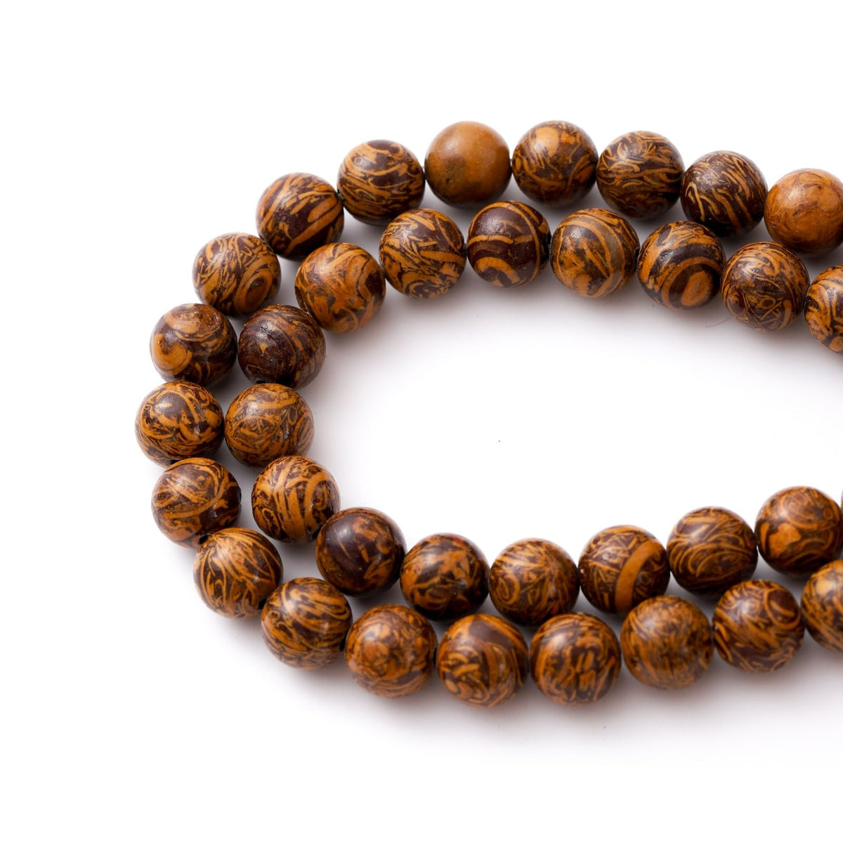 8mm 45pcs DIY Natural Golden Pietersite Stone Beads Round Healing Crystal Gemstone Loose Beads for Jewelry Making Handmade Bracelet Necklace