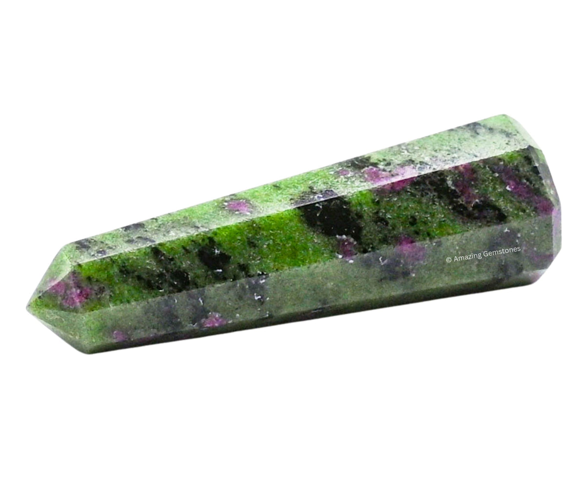 Amazing Gemstone Ruby Zoisite Crystal Towers - Natural Healing Crystal Point Obelisk for Reiki Healing and Crystal Grid (3" to 4" INCH)