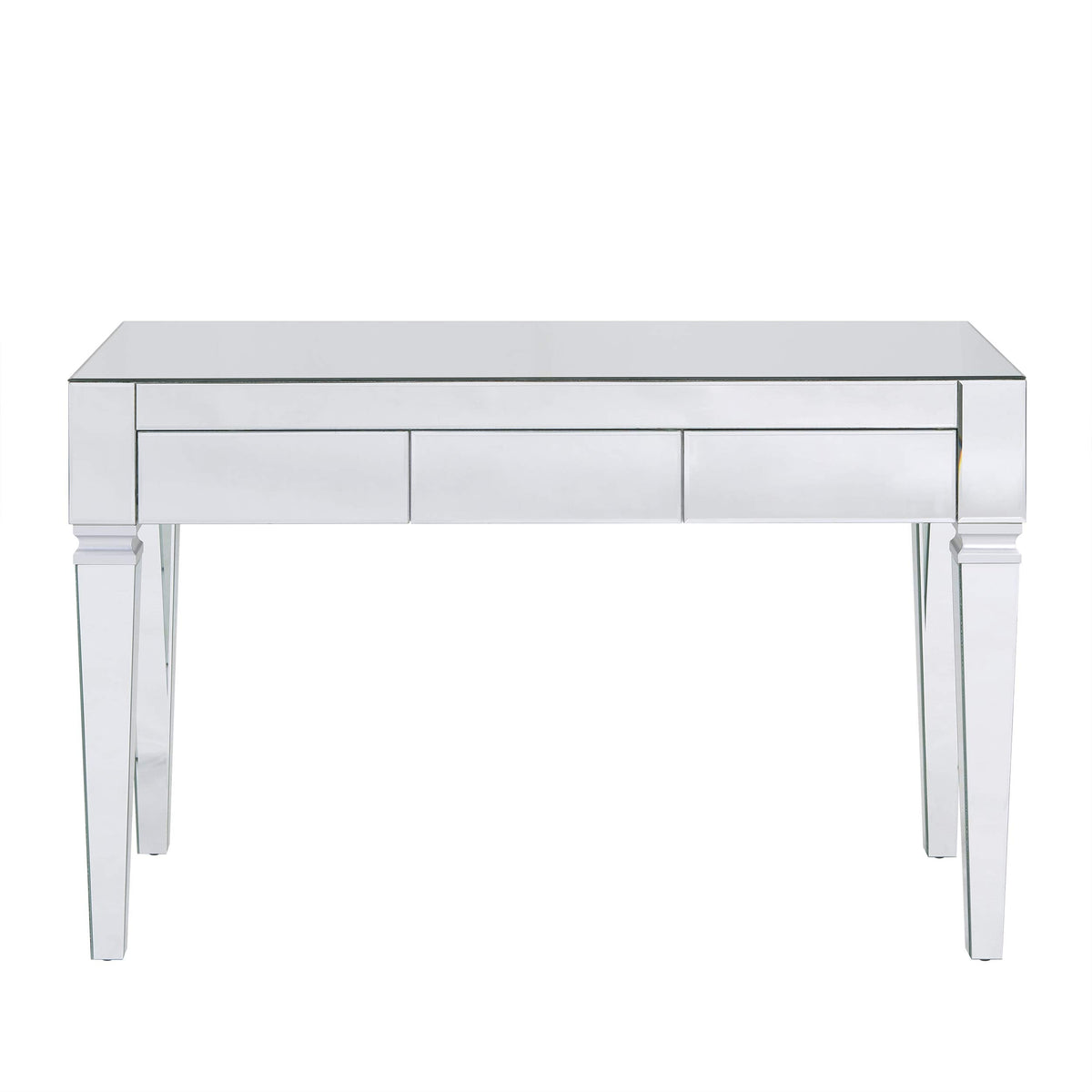 SEI FURNITURE Darien Mirrored Desk, Silver