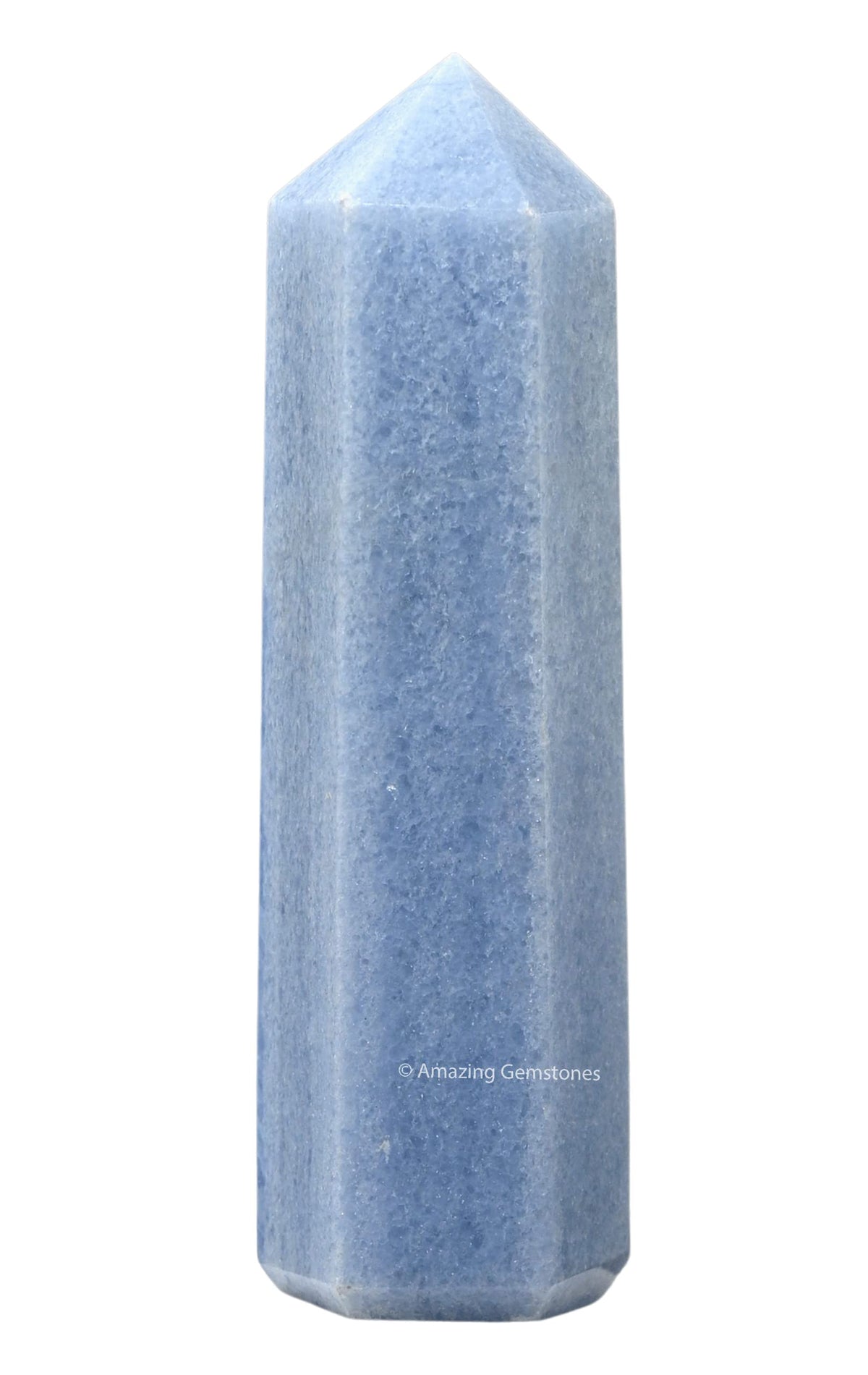 Amazing Gemstone Large Blue Calcite Celestite Crystal Towers ~ Natural Healing Crystal Point Obelisk for Reiki Healing and Crystal Grid (5.5 to 6 INCH)