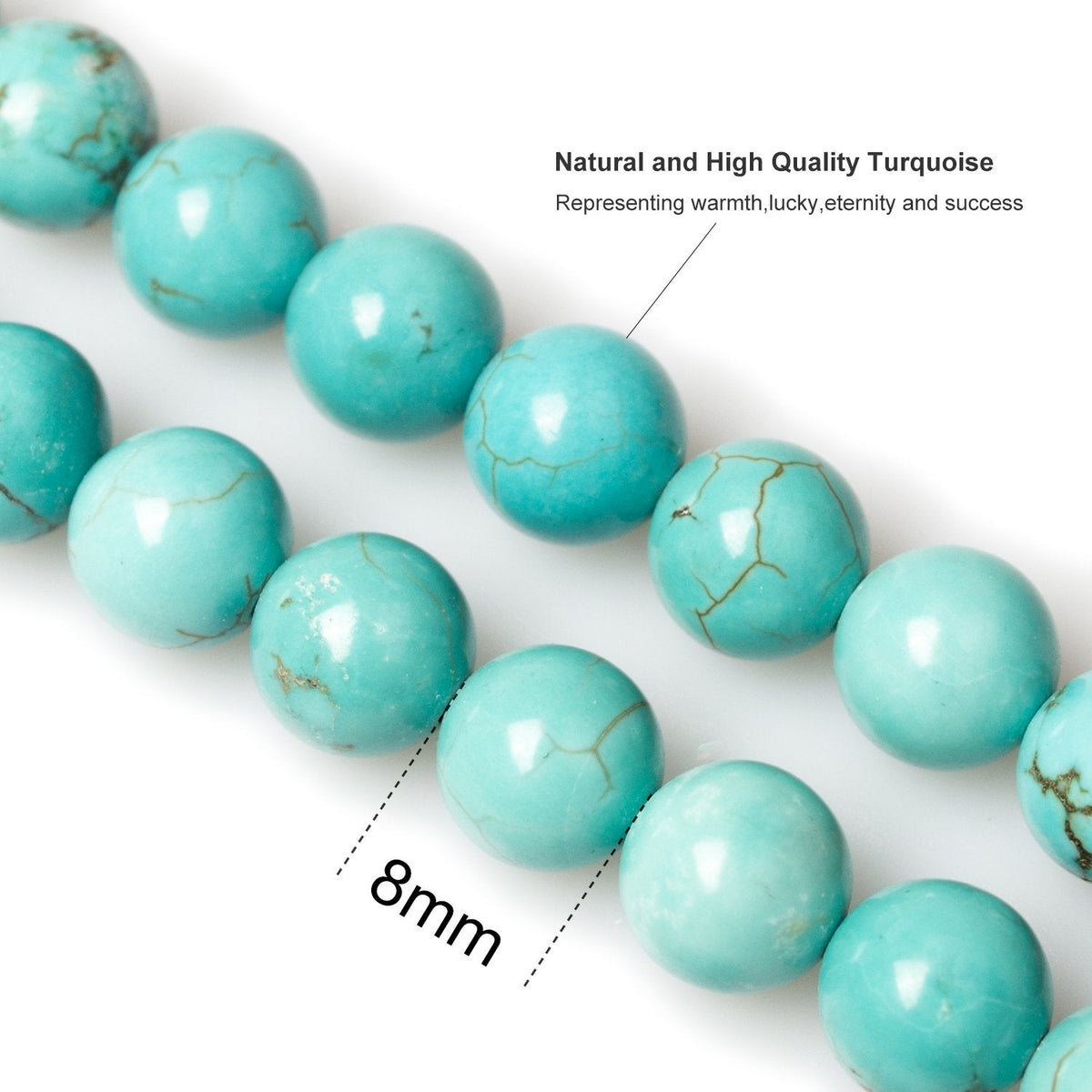 PWMENLK 108 Mala Beads Necklace 7 Chakra Buddhist Prayer Beaded Bracelet Tree of Life Pendant Stone Yoga Necklace(turquoise)