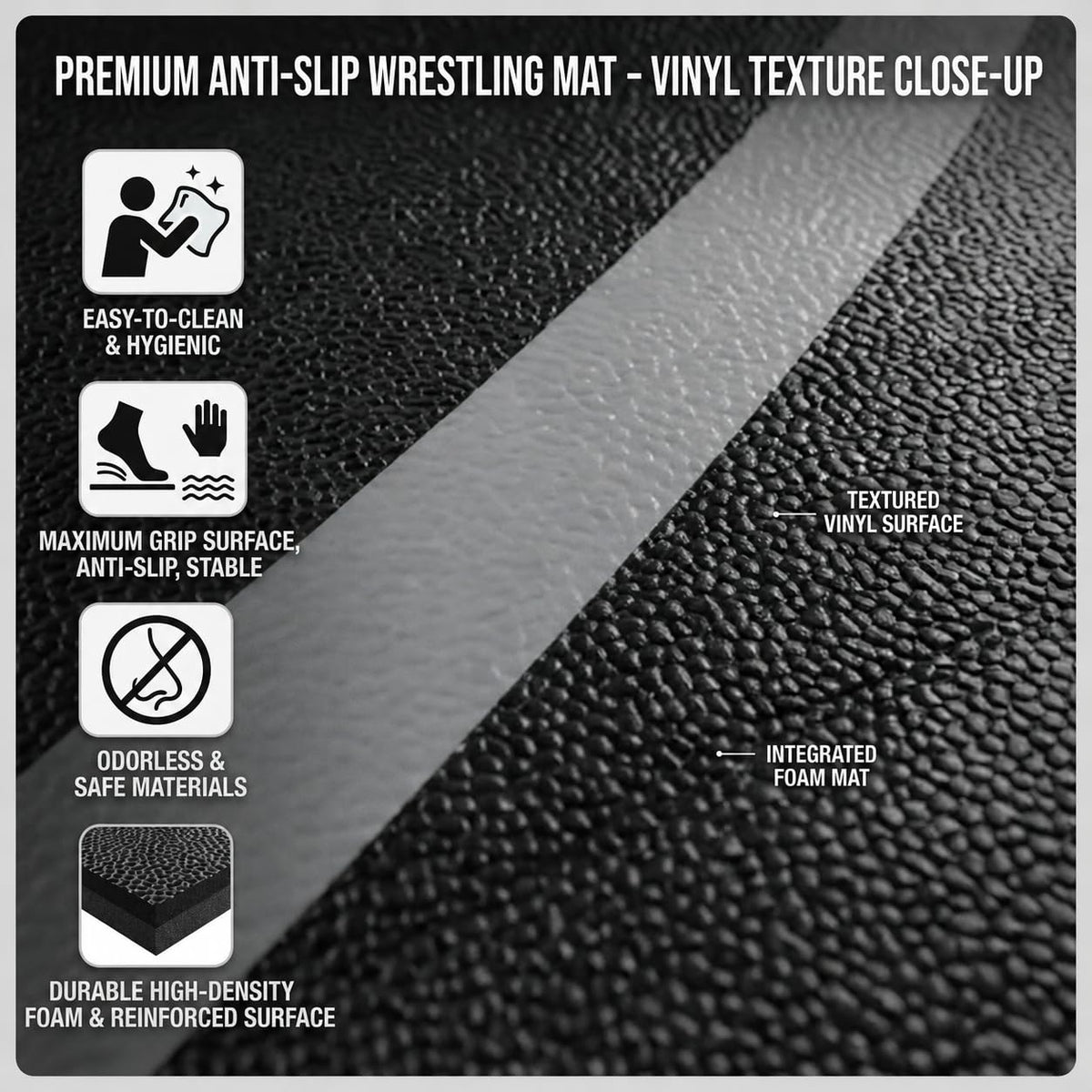BELINOVA Flexi-Roll Portable Training Mat – 10ft x 5ft Professional Wrestling Flooring for Home Gym & Martial Arts – Quick Setup Padded Mat for MMA, Judo, BJJ and Functional Fitness
