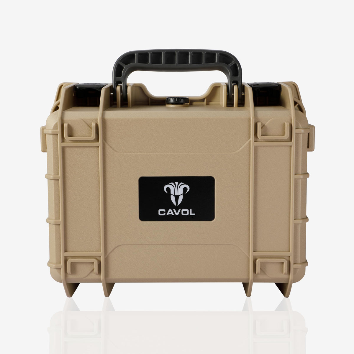 Cavol AC03 Knife Case for 24 Folding Knives-IPX7 Waterproof Heavy Duty Pocket Knife Storage Hard Case Box Storage Organizer, Folding Knife Holder Collection Box (Gobi Yellow)