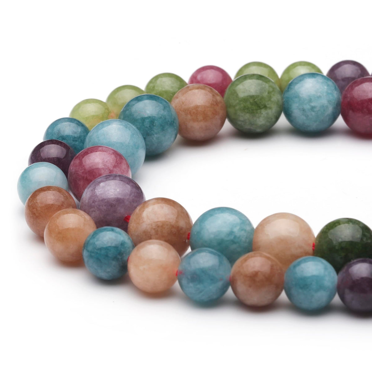 Youngbling Natural Gemstone Beads for Jewelry Making,6mm Blue Tourmaline Polished Round Smooth Stone,Genuine Real Stone Red Beads for Bracelet Necklace 15 Inch(Blue Tourmaline,6mm)