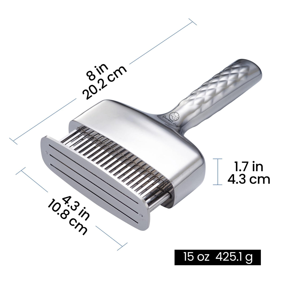 Meat Tenderizer Tool, Stainless Steel Blade Tenderizer for Meat – Extra Long Handle, Rustproof One-Piece Meat Tenderizer Mallet & Hammer, Steak Cooking Accessories, No Assembly Needed, 5-Year Warranty