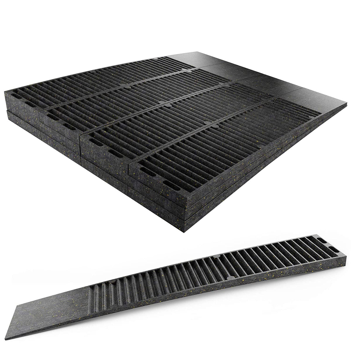 Pro-Grade Composite Shims for Heavy Duty Leveling. 12 pk 7.75 Inch, Never Rot, Easy Snap, Level Wedges. Water, Weather Resistant for Toilets, Doors, Windows, Sheds. Support Appliances and Furniture