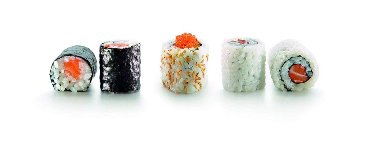 Lékué Silicone Makisu Sushi Rolling Mat | Platinum Silicone Non-Stick Maki Sushi Roller | Japanese Cooking Accessory | Use to Make California Rolls, Tamagoyaki & More | Dishwasher Safe