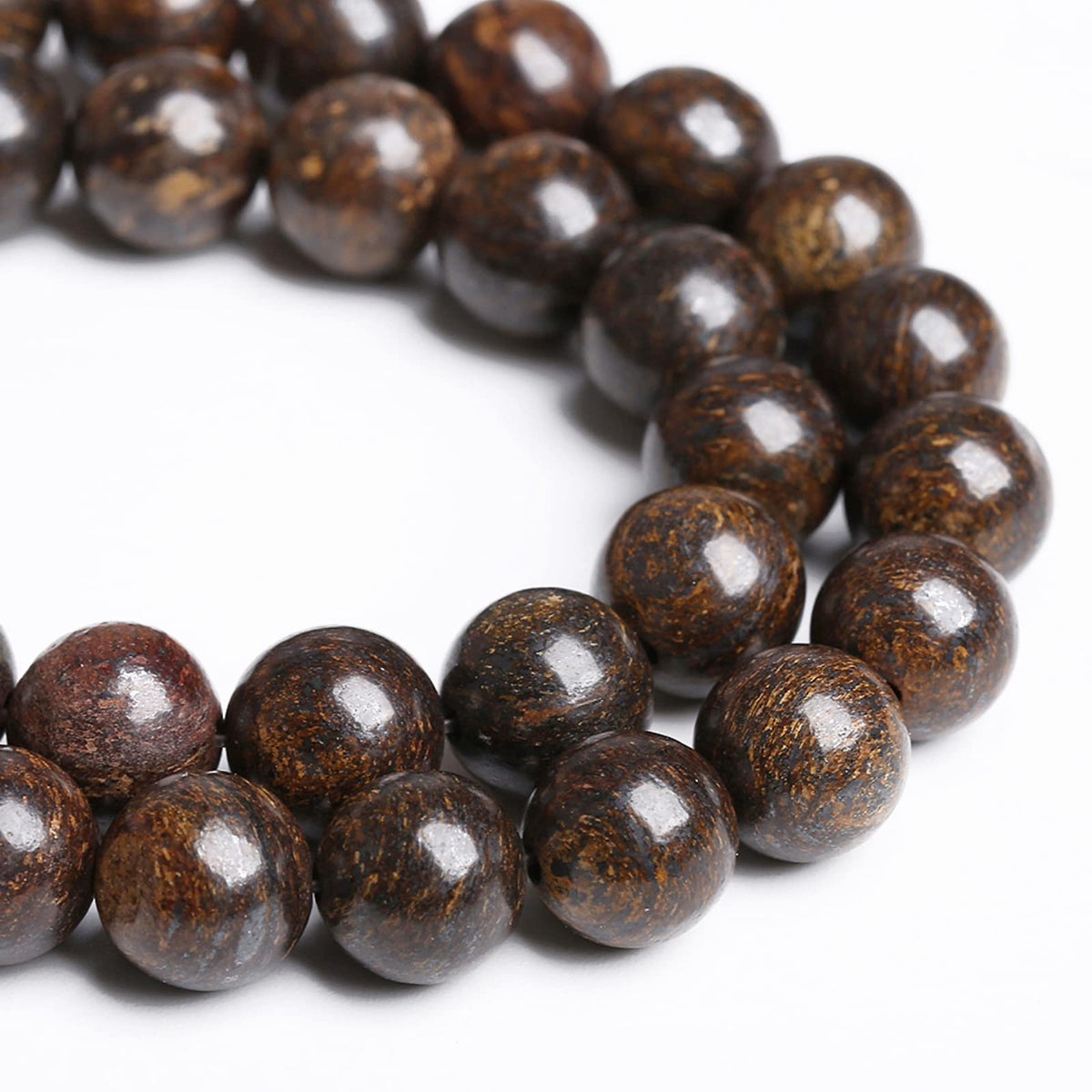 6MM 60PCS Natural Stone Bronzite Gemstone Spacer Loose Beads for Jewelry Making DIY Bracelet Necklace 1 Strand