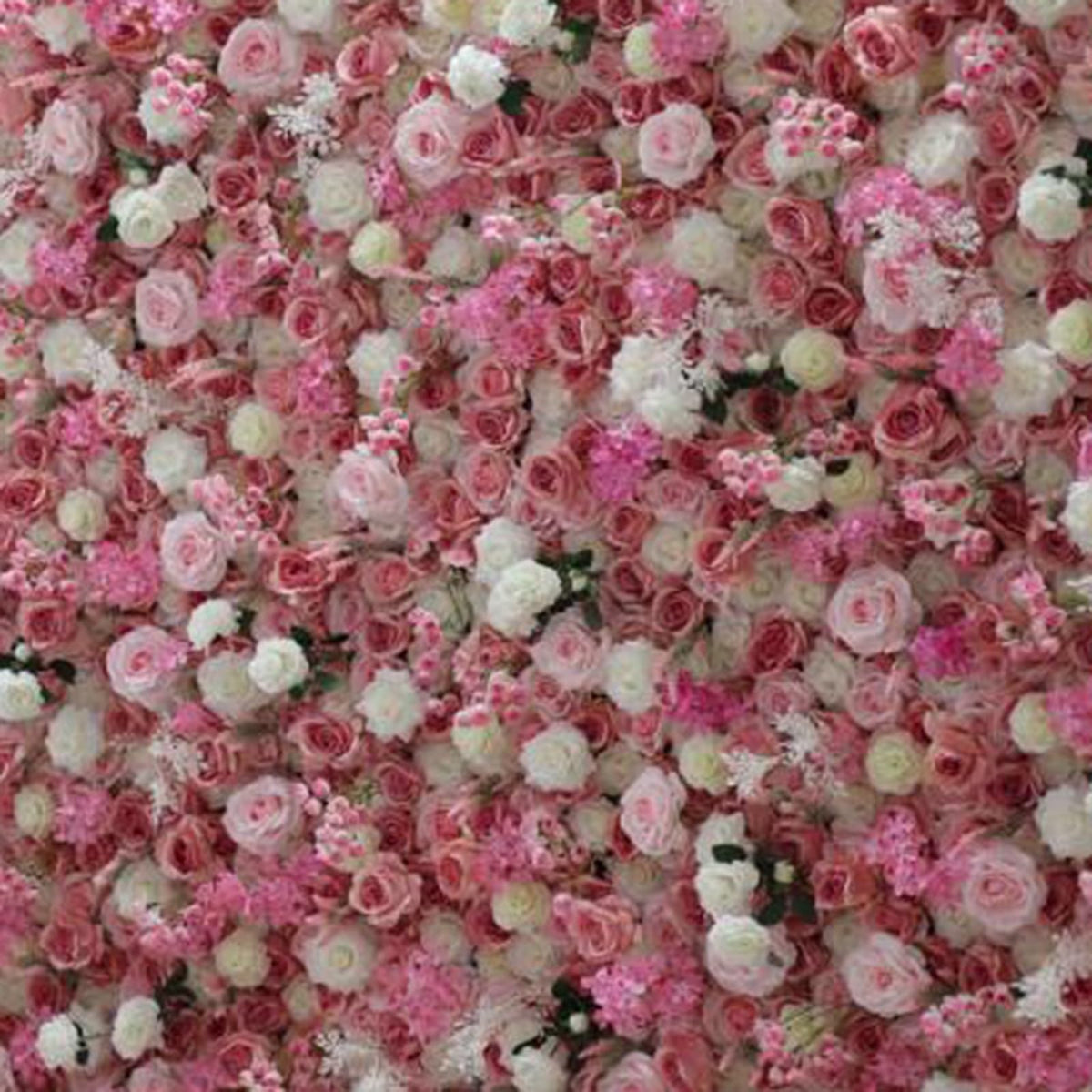 Handmade Pink Floral Rose Wall Large Artificial Flower Wall Backdrop Panels,Rose Wedding Backdrop 3D Floral Wall Fabric Flower Wall For Party Baby Shower Bridal Wedding Backgr,2m*2m/6.56*6.56FT