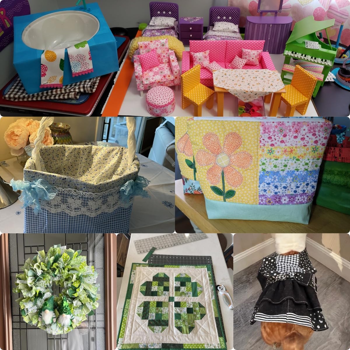7Pcs 9.8" x 9.8"(25 * 25CM) Cotton Fabric DIY Making Supplies Quilting Patchwork Fabric Fat Quarter Bundles DIY for Quilting Cotton Patchwork Cushions (20pcs Green, 9.8" x 9.8")