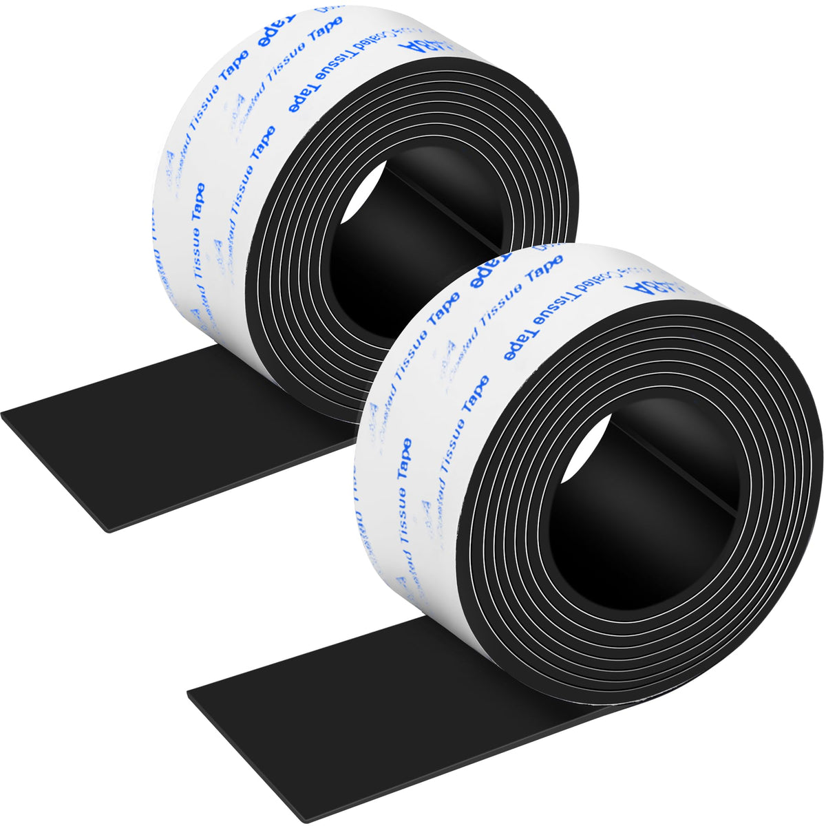 Rubber Feet 2 Rolls, Adhesive Rubber Pad, Non Slip Pads for Furniture and Electronics 1x40 inch