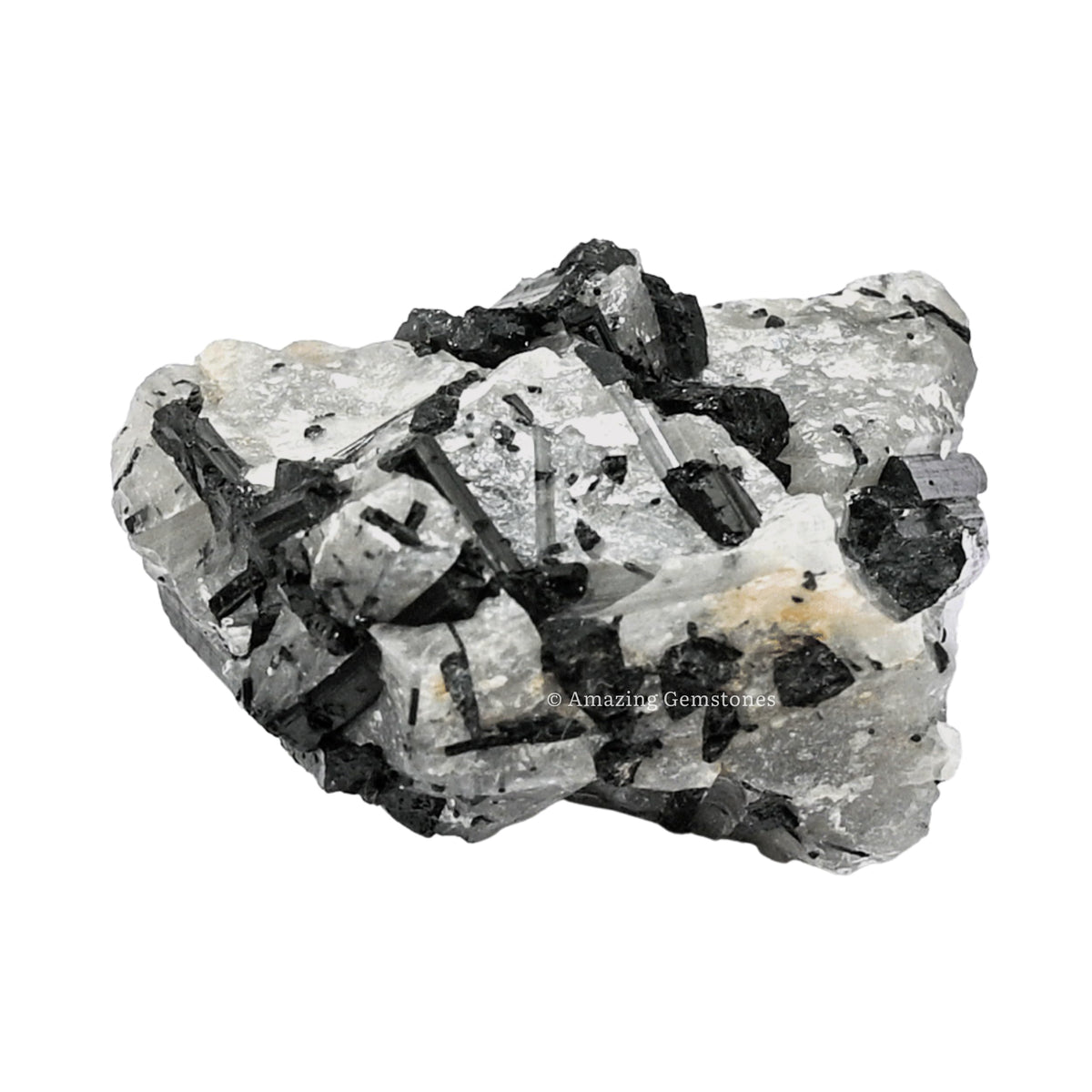Amazing Gemstone Black Rutilated Quartz Raw Crystals and Healing Stones, Natural Rocks for Tumbling and DIY Raw Stones and Crystals (1 lb)