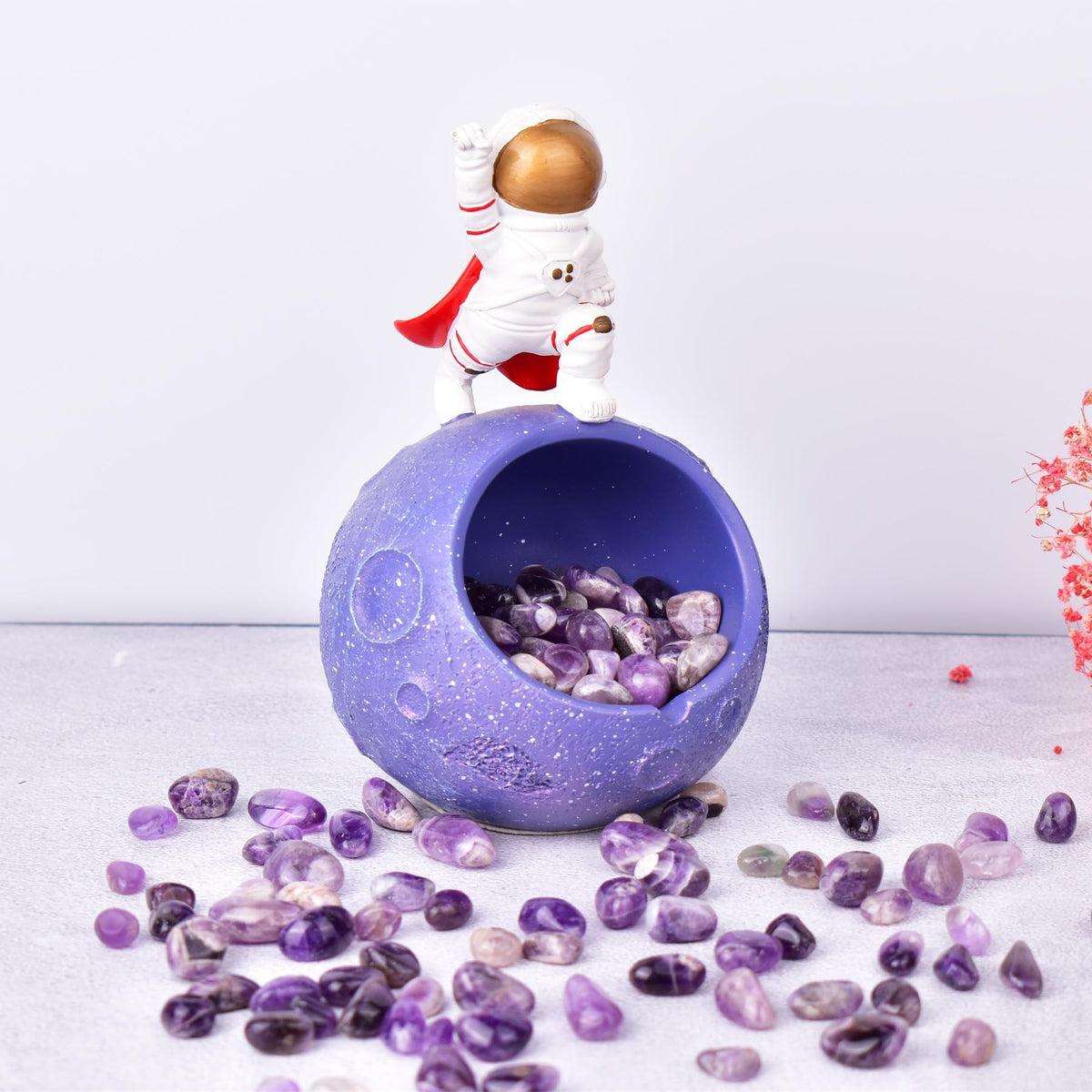 SigMntun Polished Amethyst Crystals - 0.5" 10 oz Handpicked Natural Tumbled Gemstones Rocks, Pebbles for Reiki, Chakra, Healing Home Decor