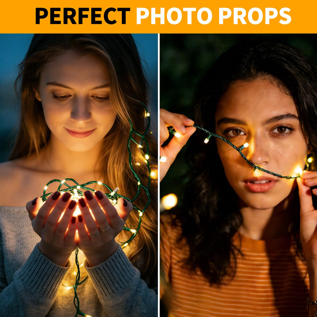 LUMLLSAJI 100 LED Fairy Lights 33 ft LED Twinkle Lights 8 Modes Plug-in with Memory Function Green Christmas String Light for Bedroom Xmas Tree Wreath Patio Party Spring Outdoor Decor