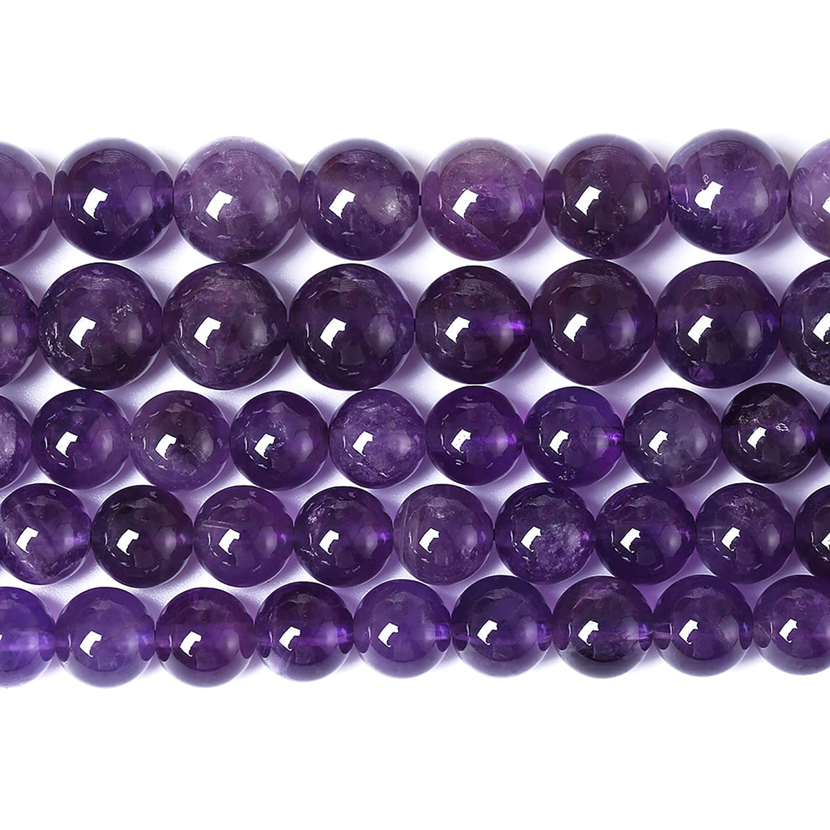 6MM 60PCS Natural Stone Purple Amethyst Crystal AAA Grade Quartz Beads for Jewelry Making DIY Bracelet