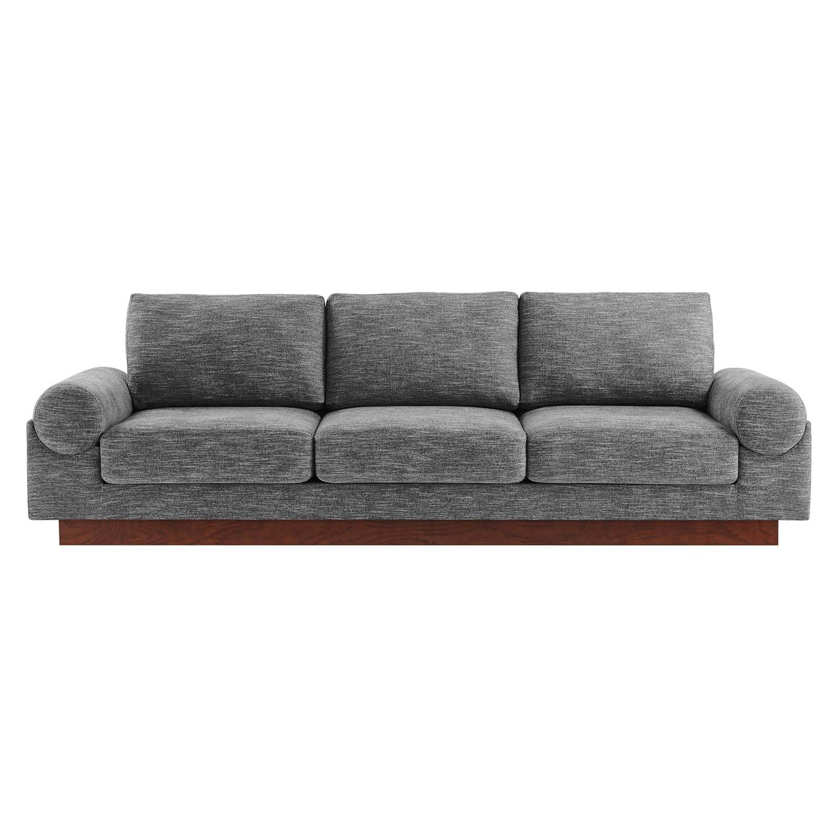 Modway EEI-6401-GRY Oasis Upholstered Fabric Sofa, Gray