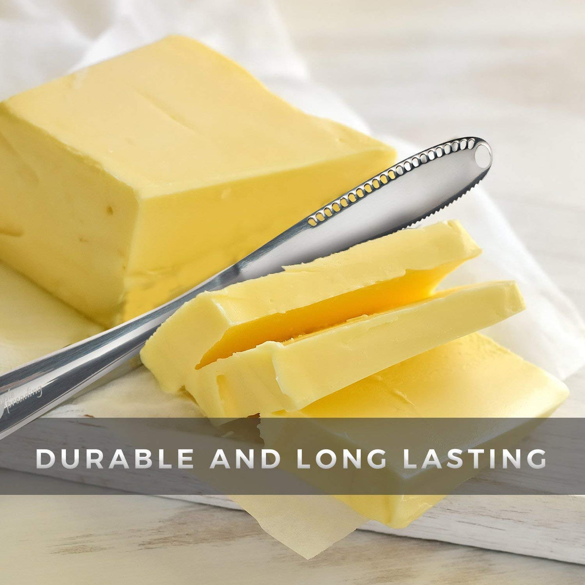 Simple preading Stainless Steel Butter Spreader, Butter Knife - 3 in 1 Kitchen Gadgets (2 Set)