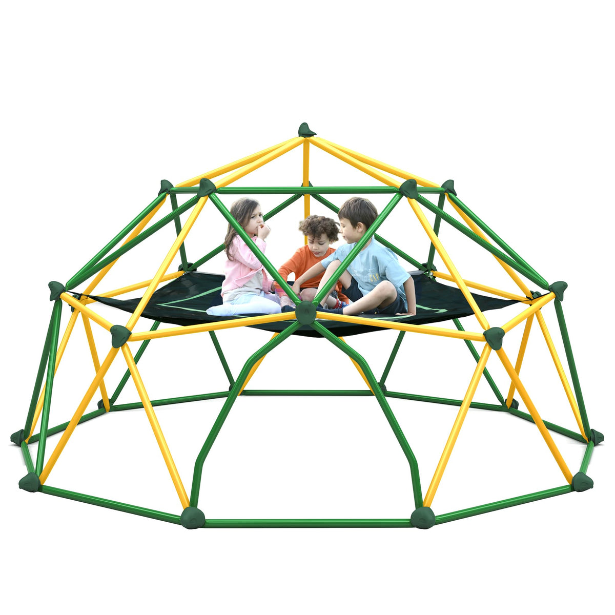 Virubi 12 FT Dome Climber, Outdoor Playground Climbing Dome Jungle Gym for Kids 3-10 Supporting 1000lbs, Easy Assembly Geometric Dome