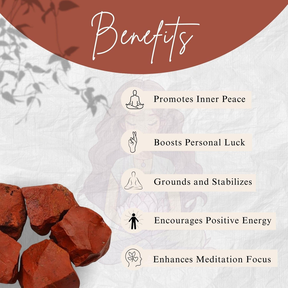 Crystals, Rocks, Crystals and Healing Stones, Witchcraft Supplies, Healing Crystals, Stones, Healing Stones, Rock Collection, Agate, Raw Stones (Red Jasper, 2 Pcs)
