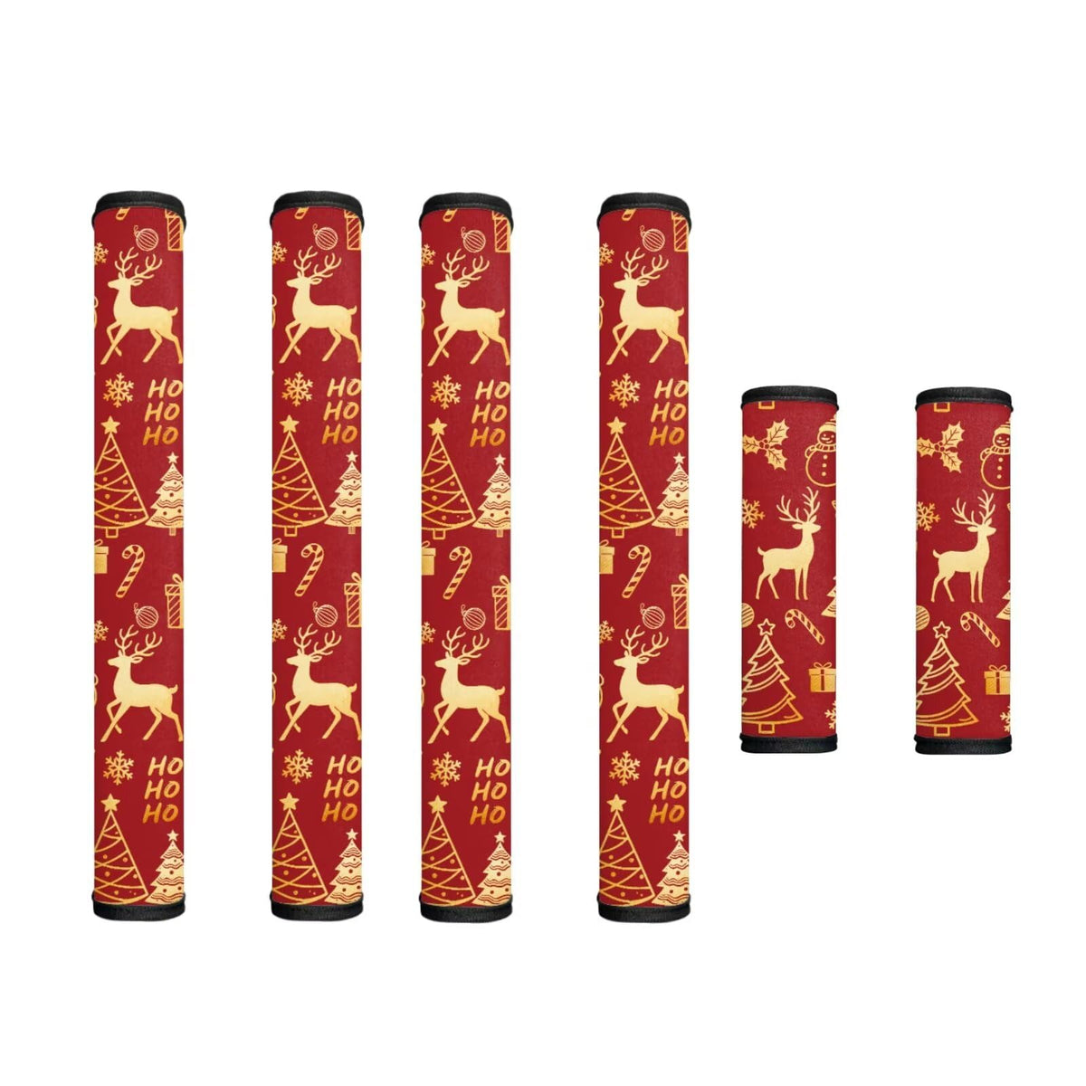 Hwzdsyxl Reindeer Christmas Tree Print Fridge Door Handle Covers Kitchen Appliance Protective Gloves for Christmas Decor 6 PCS HO Snowflake Candy Print Anti-Scratch Refrigerator Handle Cover