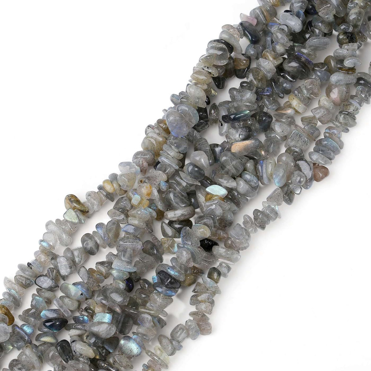 LAIDANLA Labradorite 400pcs Natural Chip Stone Beads 5-8mm Healing Crystal Irregular Gemstones Drilled DIY Loose Rocks Bead Crystal for Bracelet Earrings Necklace Jewelry Making Crafting