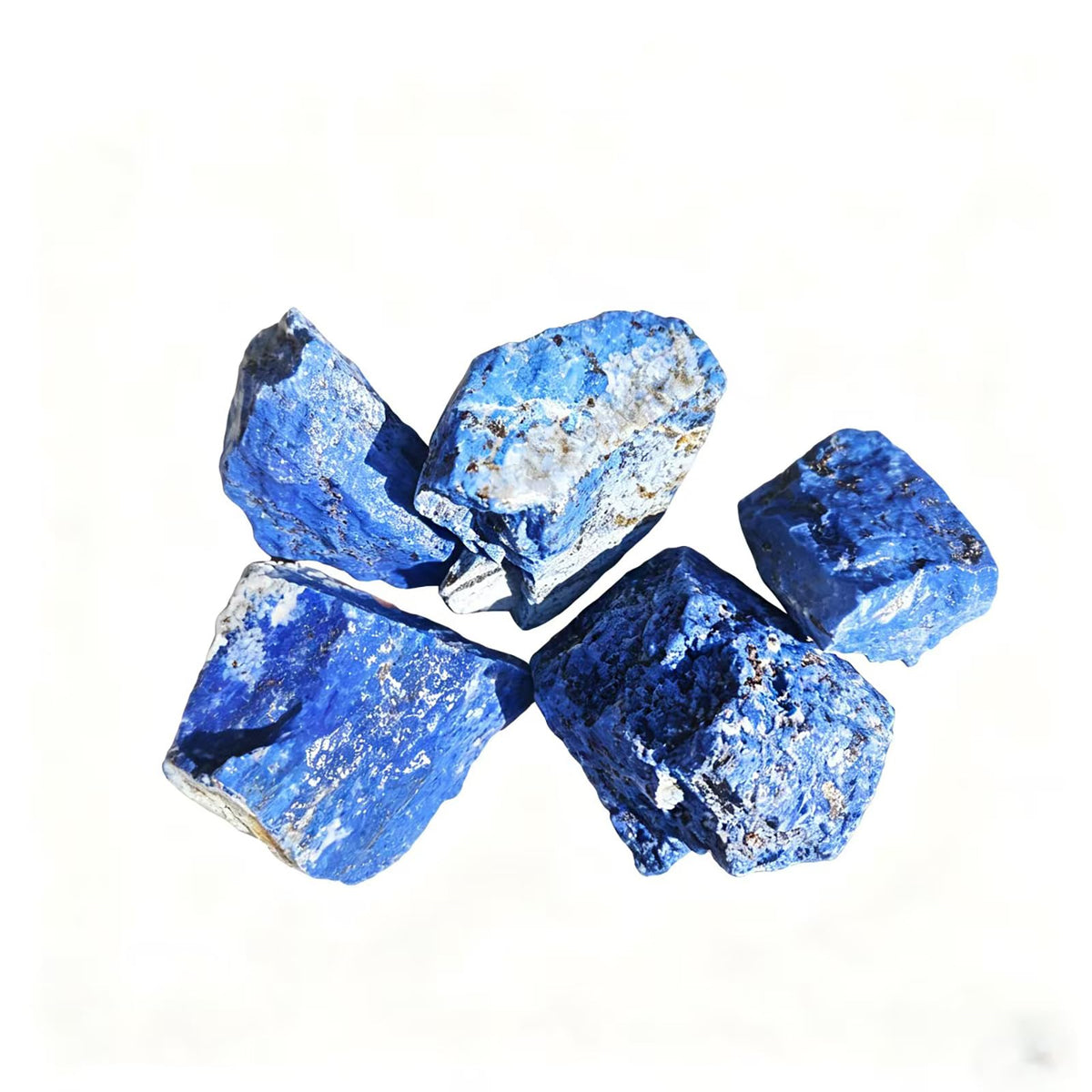 0.45lb Natural Lapis Lazuli Bulk Raw Crystals 1.2-2″Large Healing Stones for Tumbling, Wire Wrapping, Reiki, Meditation, Wicca, Chakra Balancing